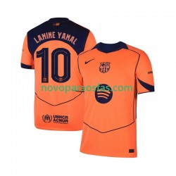 Camisolas FC Barcelona Lamine Yamal 10 UCL Homem Alternativo 2025-2026 Manga Curta