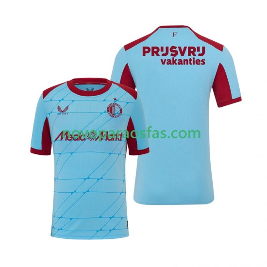 Camisolas Feyenoord Rotterdam Homem Alternativo 2025-2026 Manga Curta