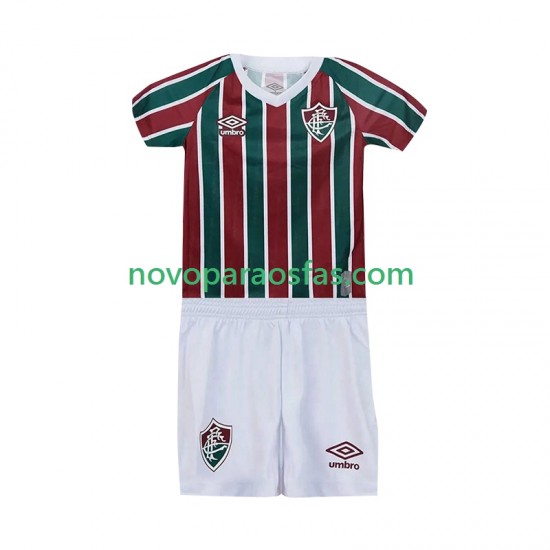 Camisolas Fluminense Criança Casa 2025-2026 Manga Curta