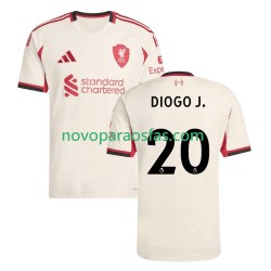 Camisolas Liverpool Diogo Jota 20 Homem Visitante 2025-2026 Manga Curta