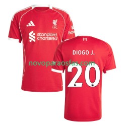 Camisolas Liverpool Diogo Jota 20 Homem Casa 2025-2026 Manga Curta