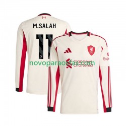 Camisolas Liverpool Mohamed Salah 11 Homem Visitante 2025-2026 Manga Comprida