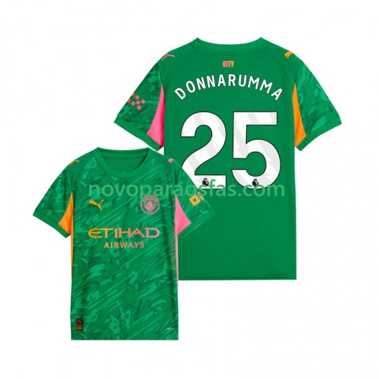 Camisolas Manchester City Gianluigi Donnarumma 25 Guarda-redes Homem Casa 2025-2026 Manga Curta