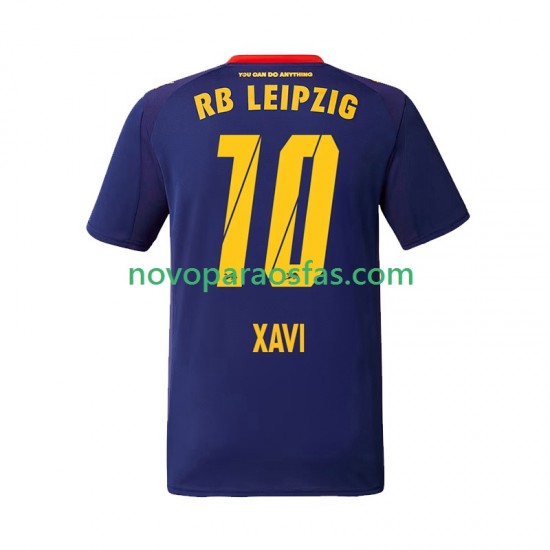 Camisolas RB Leipzig Xavi Simons 10 Homem Visitante 2025-2026 Manga Curta