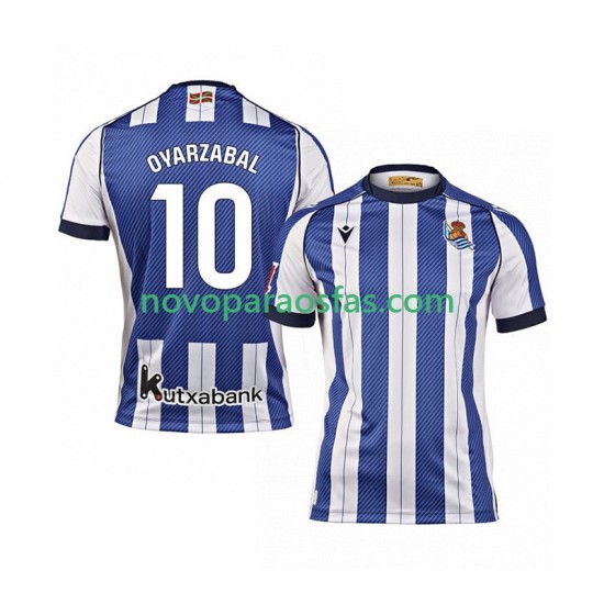 Camisolas Real Sociedad Mikel Oyarzabal 10 Homem Casa 2025-2026 Manga Curta