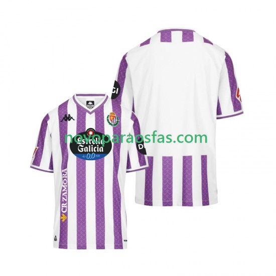 Camisolas Real Valladolid Homem Casa 2025-2026 Manga Curta