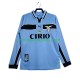 Camisolas SS Lazio Retro Homem Casa 1998 1999 Manga Comprida