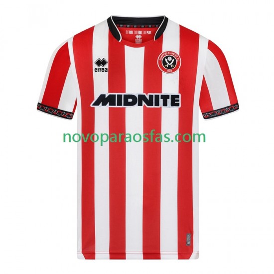 Camisolas Sheffield United Homem Casa 2025-2026 Manga Curta