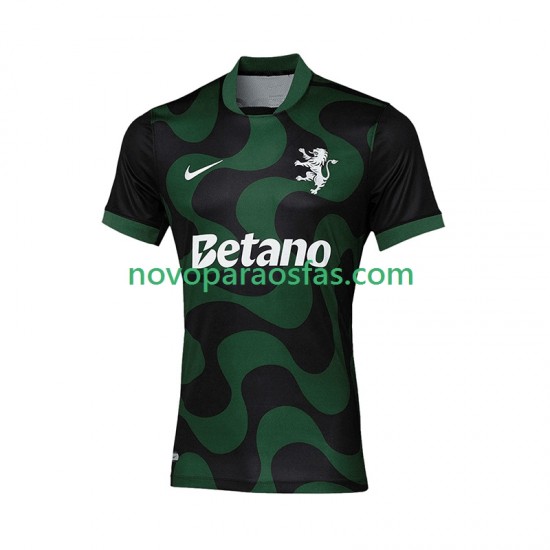 Camisolas Sporting CP Homem Visitante Quarto 2025-2026 Manga Curta