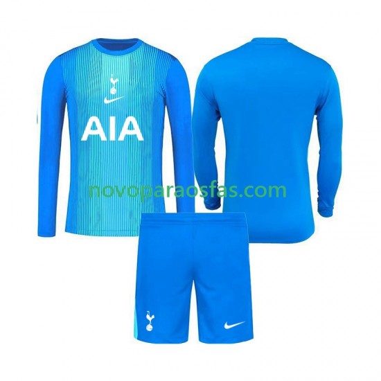 Camisolas Tottenham Hotspur Guarda-redes Criança Visitante 2025-2026 Manga Comprida