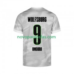 Camisolas VfL Wolfsburg Mohamed Amoura 9 Homem Visitante 2025-2026 Manga Curta