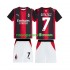 Camisolas AC Milan Gimenez 7 Criança Casa 2026-2027 Manga Curta