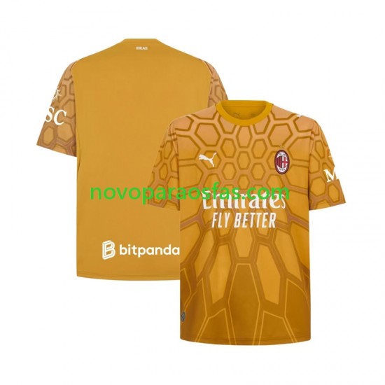 Camisolas AC Milan Guarda-redes Homem Casa 2026-2027 Manga Curta