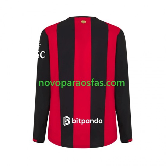 Camisolas AC Milan Homem Casa 2026-2027 Manga Comprida