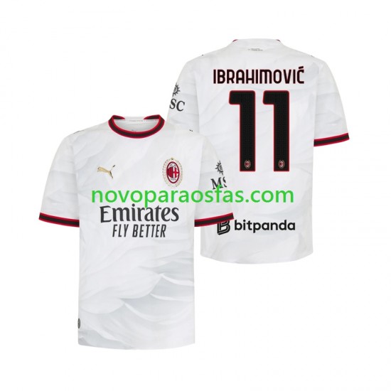 Camisolas AC Milan Ibrahimović 11 Homem Visitante 2026-2027 Manga Curta