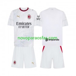 Camisolas AC Milan Criança Visitante 2026-2027 Manga Curta
