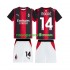 Camisolas AC Milan Modrić Luka 14 Criança Casa 2026-2027 Manga Curta