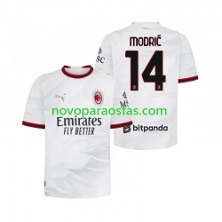 Camisolas AC Milan Modrić Luka 14 Homem Visitante 2026-2027 Manga Curta