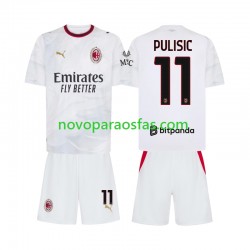 Camisolas AC Milan Pulisic 11 Criança Visitante 2026-2027 Manga Curta