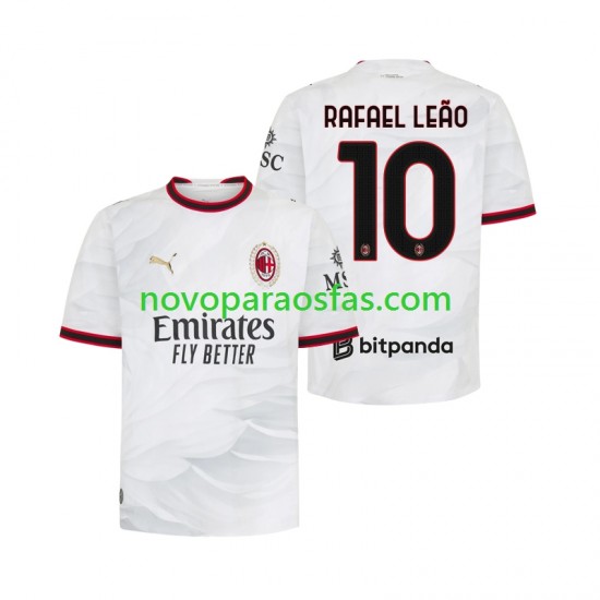 Camisolas AC Milan Rafael Leao 10 Homem Visitante 2026-2027 Manga Curta