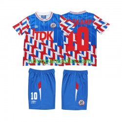 Camisolas AFC Ajax BERGKAMP 10 1989 1990 Retro Criança Visitante Manga Comprida