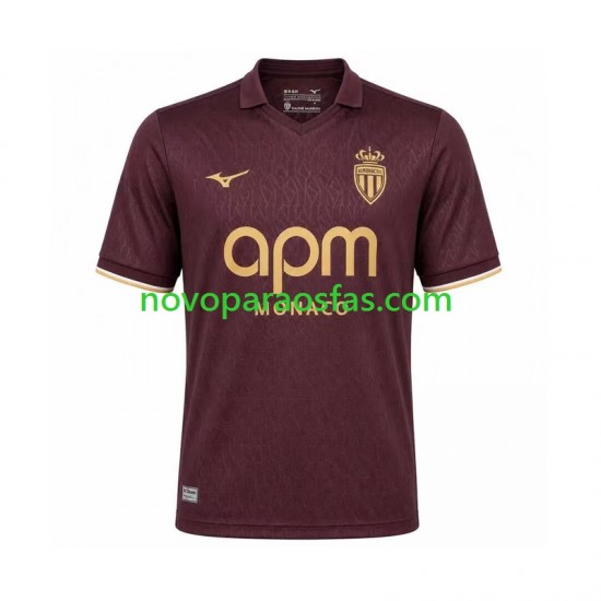Camisolas AS Monaco Homem Visitante 2026-2027 Manga Curta