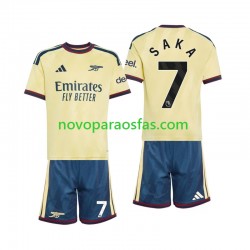 Camisolas Arsenal Bukayo Saka 7 Criança Alternativo 2026-2027 Manga Curta