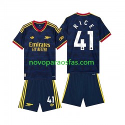Camisolas Arsenal Declan Rice 41 Criança Visitante 2026-2027 Manga Curta