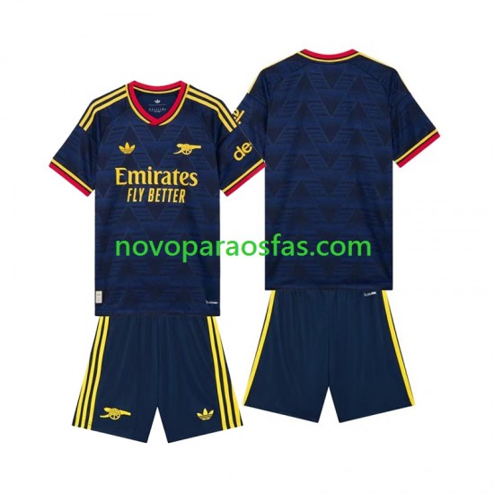 Camisolas Arsenal Criança Visitante 2026-2027 Manga Curta