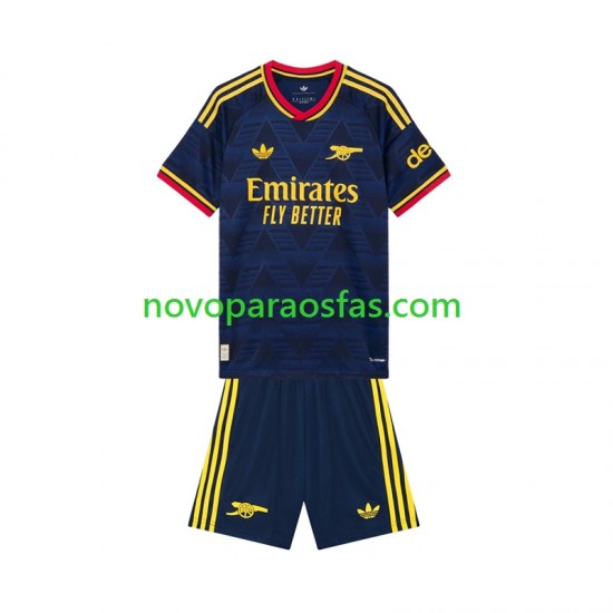 Camisolas Arsenal Criança Visitante 2026-2027 Manga Curta