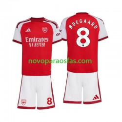 Camisolas Arsenal Martin Odegaard 8 Criança Casa 2026-2027 Manga Curta