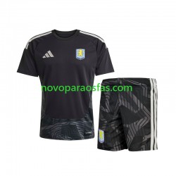 Camisolas Aston Villa Guarda-redes Criança Visitante 2026-2027 Manga Curta