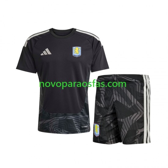 Camisolas Aston Villa Guarda-redes Criança Visitante 2026-2027 Manga Curta