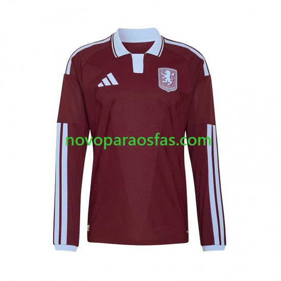 Camisolas Aston Villa Homem Casa 2026-2027 Manga Comprida
