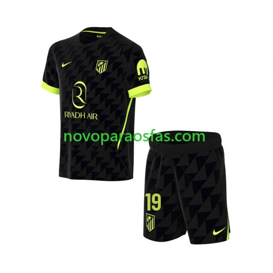 Camisolas Atlético Madrid Julian Alvarez 19 Criança Visitante 2026-2027 Manga Curta