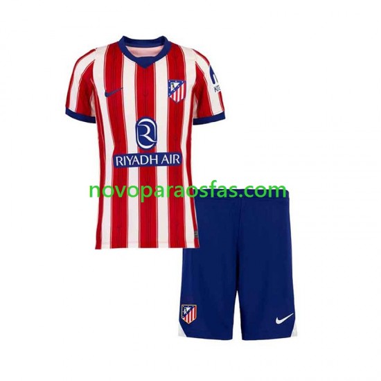 Camisolas Atlético Madrid Criança Casa 2026-2027 Manga Curta