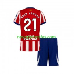 Camisolas Atlético Madrid Obed Vargas 21 Criança Casa 2026-2027 Manga Curta