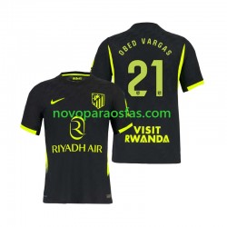 Camisolas Atlético Madrid Obed Vargas 21 Homem Visitante 2026-2027 Manga Curta