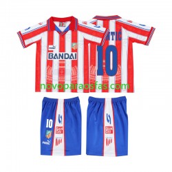 Camisolas Atlético Madrid PANTIC 10 1996 1997 Retro Criança Casa Manga Curta