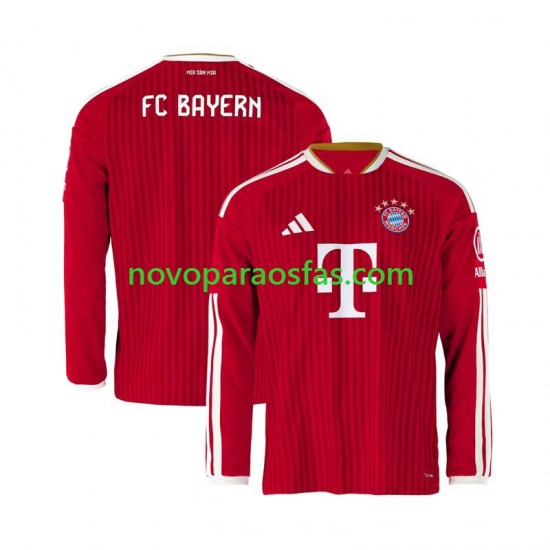 Camisolas Bayern de Munique Homem Casa 2026-2027 Manga Comprida