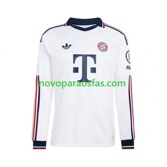 Camisolas Bayern de Munique Homem Visitante 2026-2027 Manga Comprida