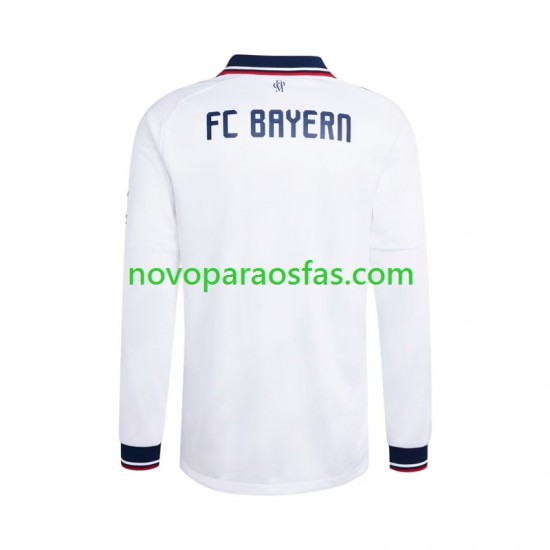 Camisolas Bayern de Munique Homem Visitante 2026-2027 Manga Comprida