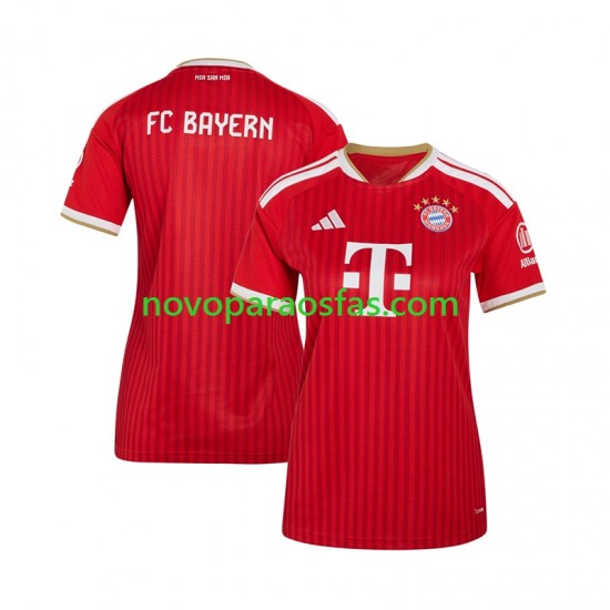 Camisolas Bayern de Munique Mulher Casa 2026-2027 Manga Curta