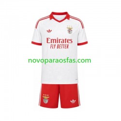 Camisolas Benfica Criança Visitante 2026-2027 Manga Curta