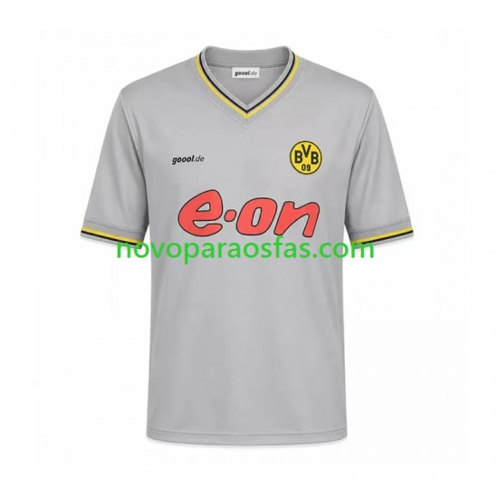 Camisolas Borussia Dortmund Retro Homem Visitante 2002 Manga Curta