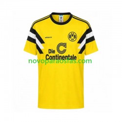 Camisolas Borussia Dortmund 1989 Retro Homem Casa Manga Curta