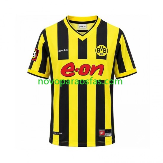 Camisolas Borussia Dortmund 2000 Retro Homem Casa Manga Curta