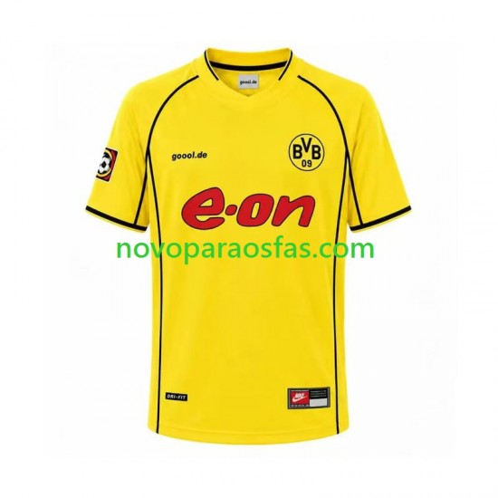 Camisolas Borussia Dortmund Retro Homem Casa 2002 Manga Curta