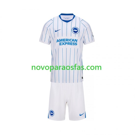Camisolas Brighton & Hove Albion Criança Visitante 2026-2027 Manga Curta