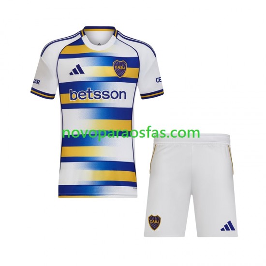 Camisolas CA Boca Juniors Criança Alternativo 2026-2027 Manga Curta